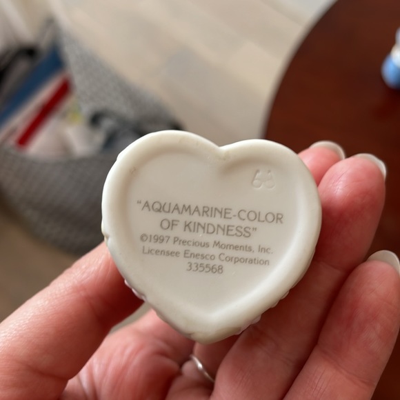 Precious moments March aquamarine small trinket ring holder - Picture 4 of 4